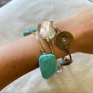 Bourbon and Boweties Teal bangle